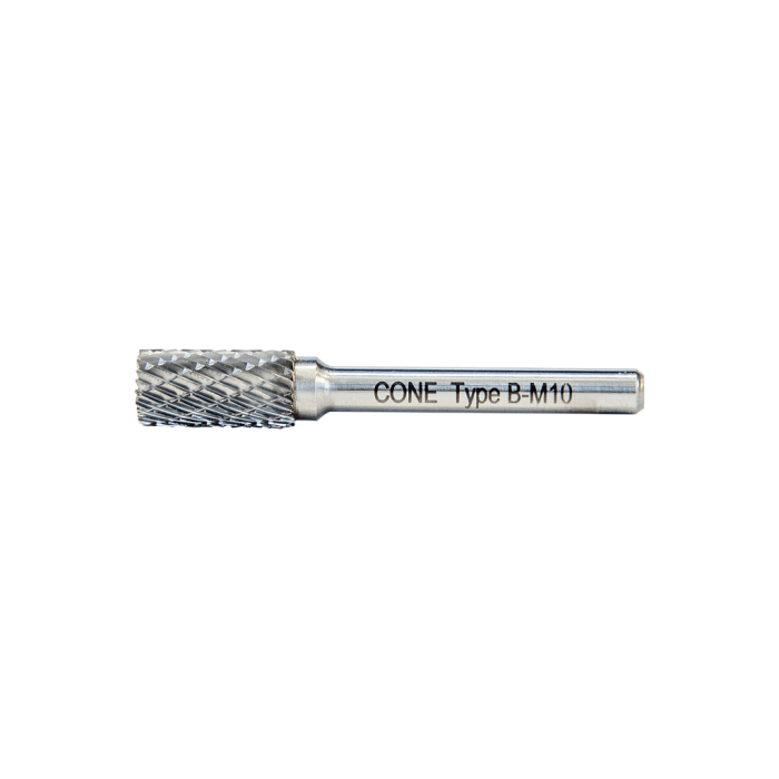 10.0 - 6 mm  B Tipi 6 mm Saplı Alın Kesmeli Silindirik Düz Karbür Kalıpçı Freze CNFB10