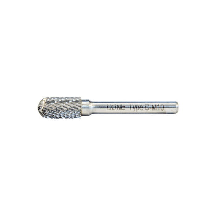 6.0 - 6 mm C Tipi 6 mm Saplı Komple Karbür Silindirik Oval Başlı Karbür Kalıpçı Freze CNFC06