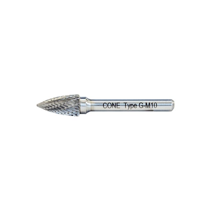 12 - 6 mm G Tipi 6 mm Saplı Sivri Kavisli Karbür Kalıpçı Freze CNFG12