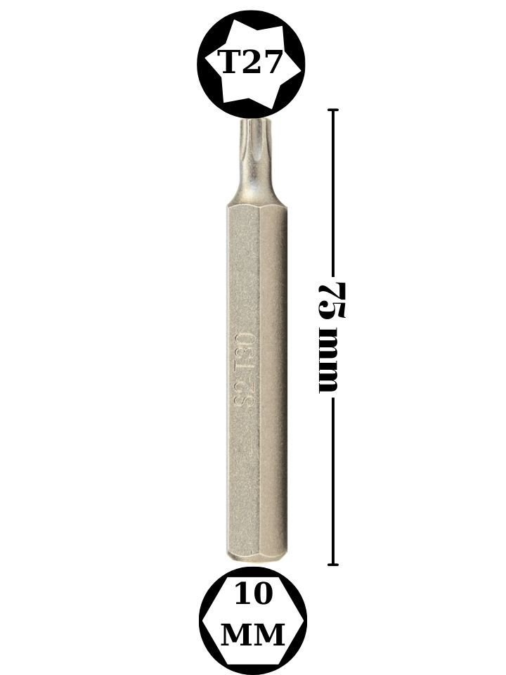 T27 Torx Bits Uç Uzun NCBUT27S