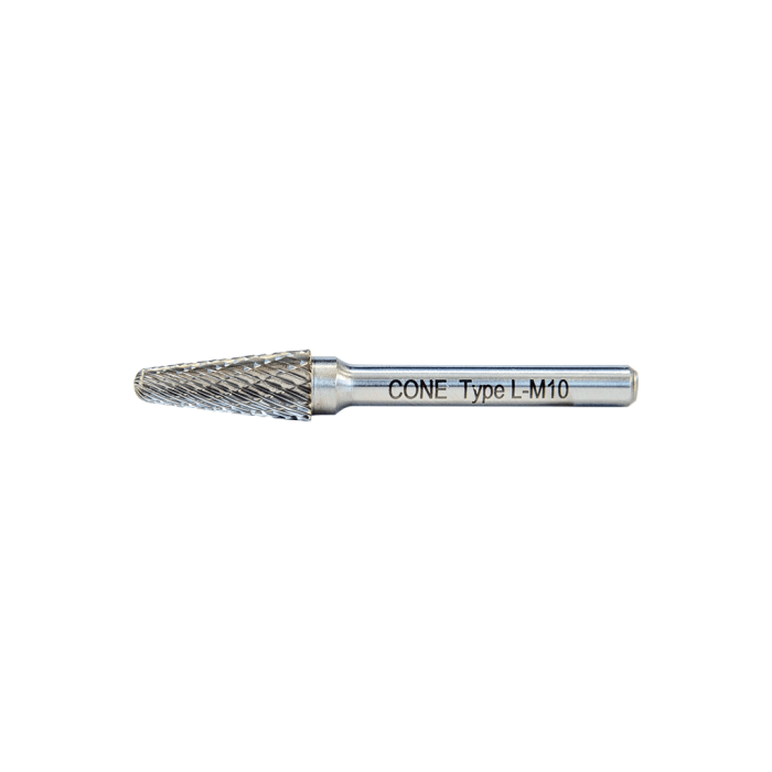 12 - 6 mm L Tipi 6 mm Saplı Konik Yuvarlak Karbür Kalıpçı Freze CNFL12