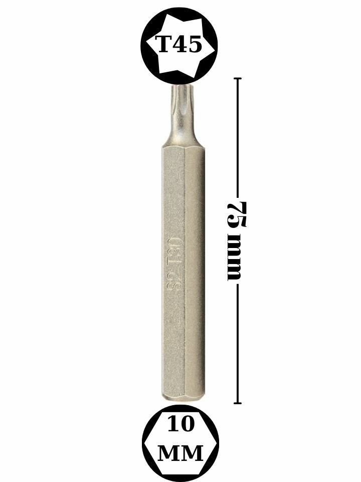 T45 Torx Bits Uç Uzun NCBUT45S