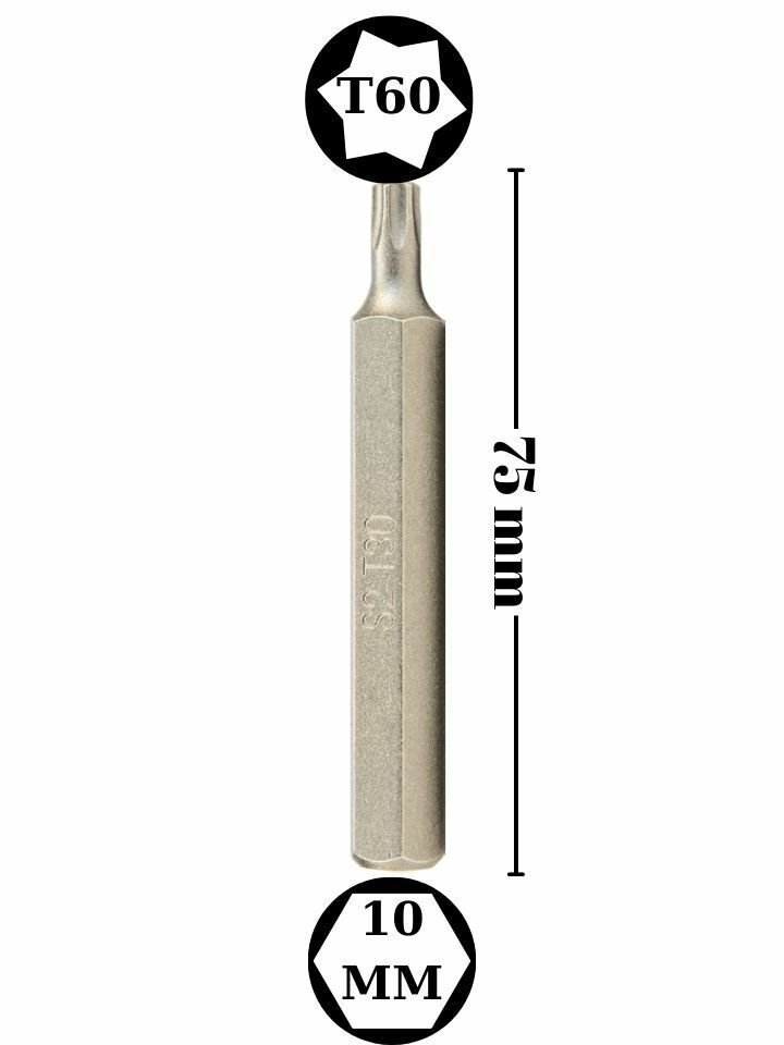 T60 Torx Bits Uç Uzun NCBUT60S