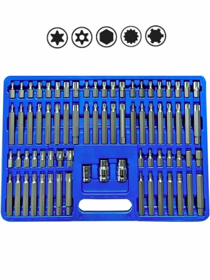75 Parça Torx - Allen - M Tipi - Ribe Bits Uç Seti NCSETBA75