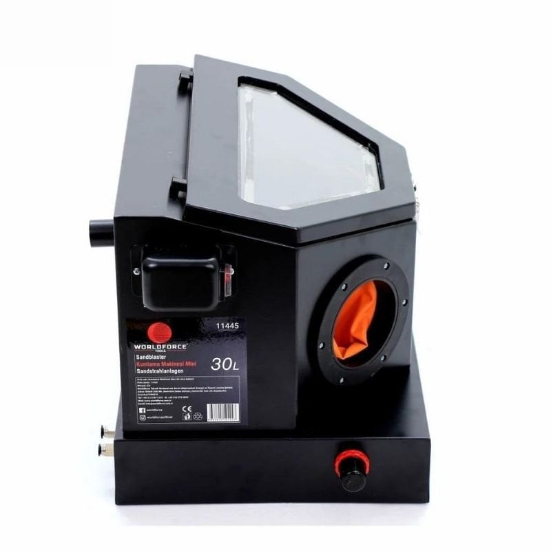 30 Litre Mini Kumlama Makinesi Kabinli 11445