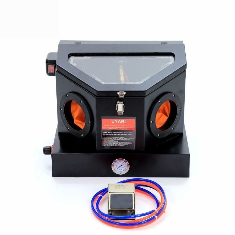 30 Litre Mini Kumlama Makinesi Kabinli 11445