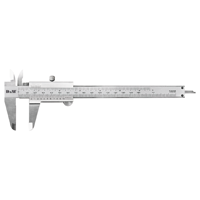0 - 150 mm Aralıklı 0,02 mm Monoblok Kumpas DW1KMM152