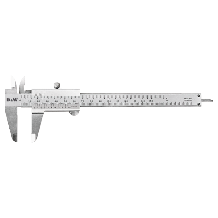 0 - 200 mm Aralıklı 0,02 mm Monoblok Kumpas DW1KMM202