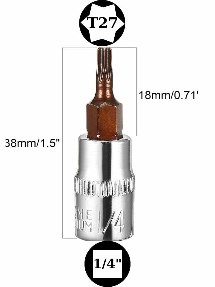 1/4'' T27 Torx Lokmalı Bits Uç NCT14T27S