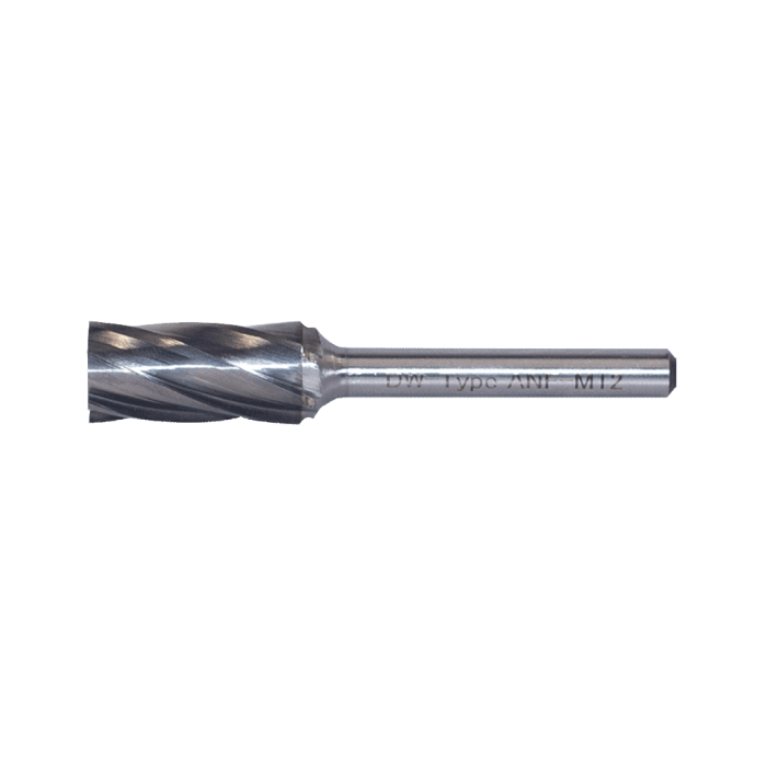 10 - 6 mm A Tipi Demir Dışı Malzemeler için Silindir Düz Karbür Kalıpçı Freze DWFAA10