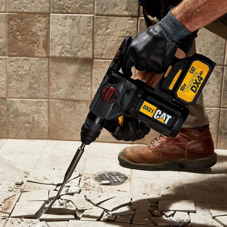 CAT DX21B 18Volt 2.2J Kömürsüz Profesyonel SDS-Plus Pnömatik Kırıcı/Delici (Akü Dahil Değildir)