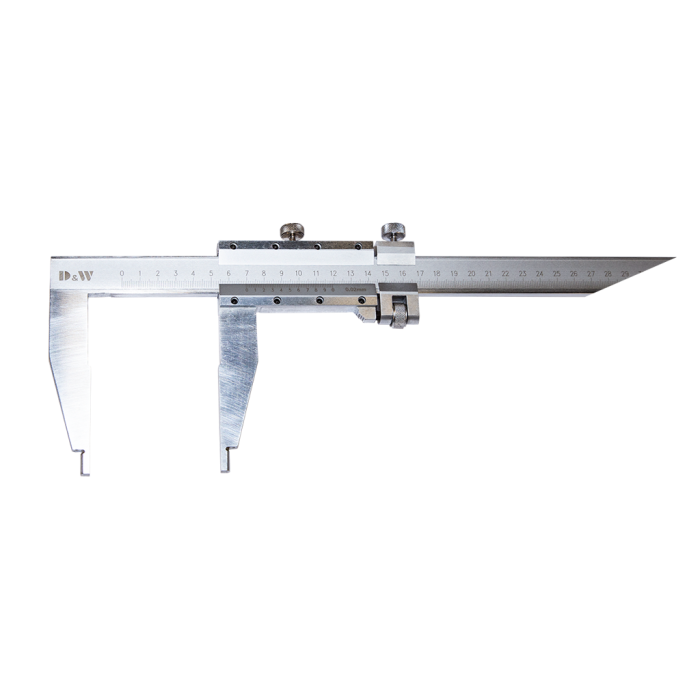 0 - 2000 Aralıklı 200 mm Tek Çene İnce Ayarlı Kumpas DW1KMU2020