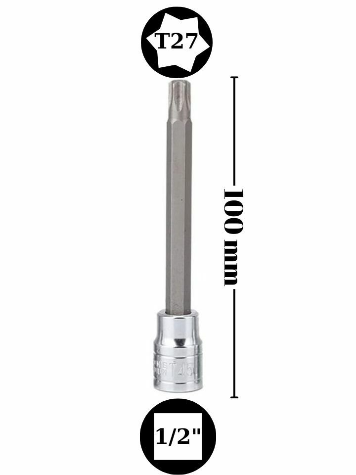 1/2'' T27 Torx Lokma Uzun NCT12UT27S