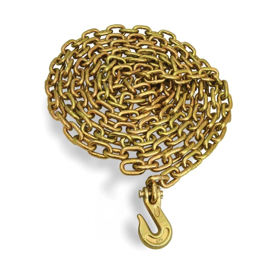 3 Ton Şase Kaporta Çektirme Zinciri Kancalı Amerikan Zincir 10 mm