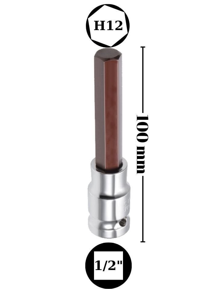 1/2'' H12 Allen Lokma Uzun NCAL12U12S