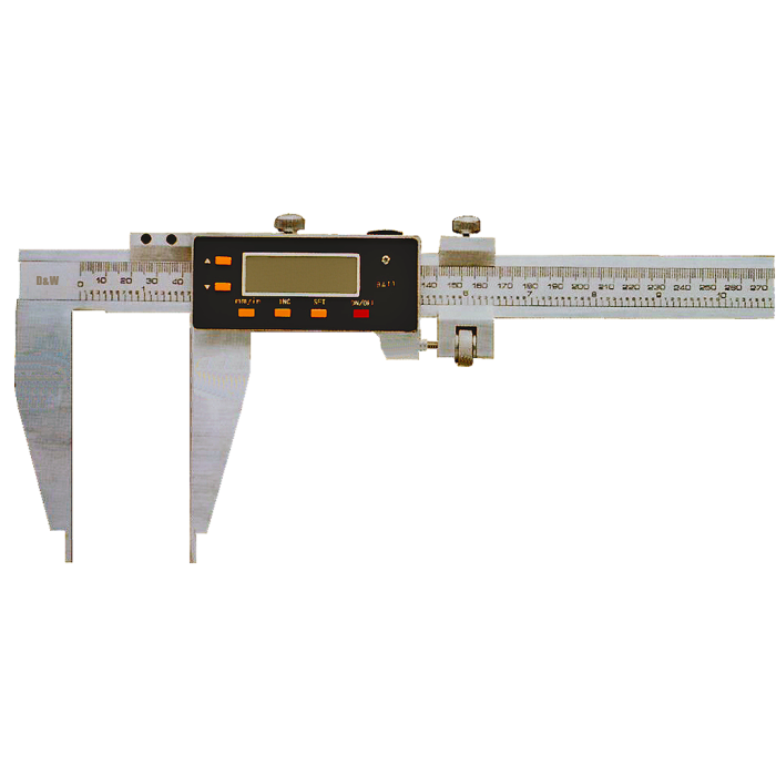 0 - 1000 mm Aralıklı 150 mm Tek Çene Dijital Kumpas DW1KDU1015