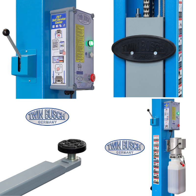 4.2 Ton Yarı Otomatik Hidrolik Lift Çift Sütunlu Oto Kaldırma Lifti
