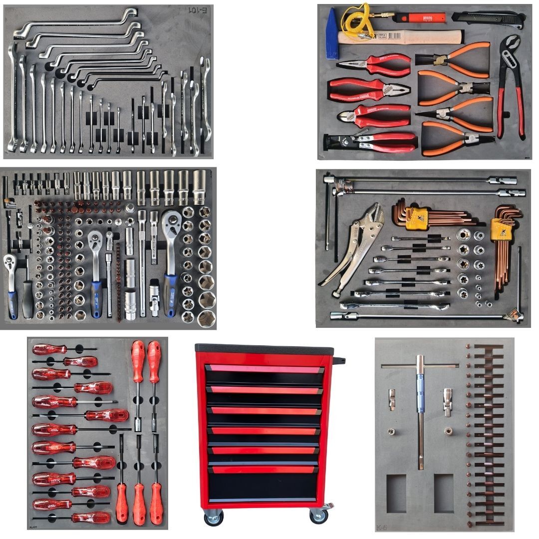 327 Parça 6 Çekmeceli Dolu Takım Arabası