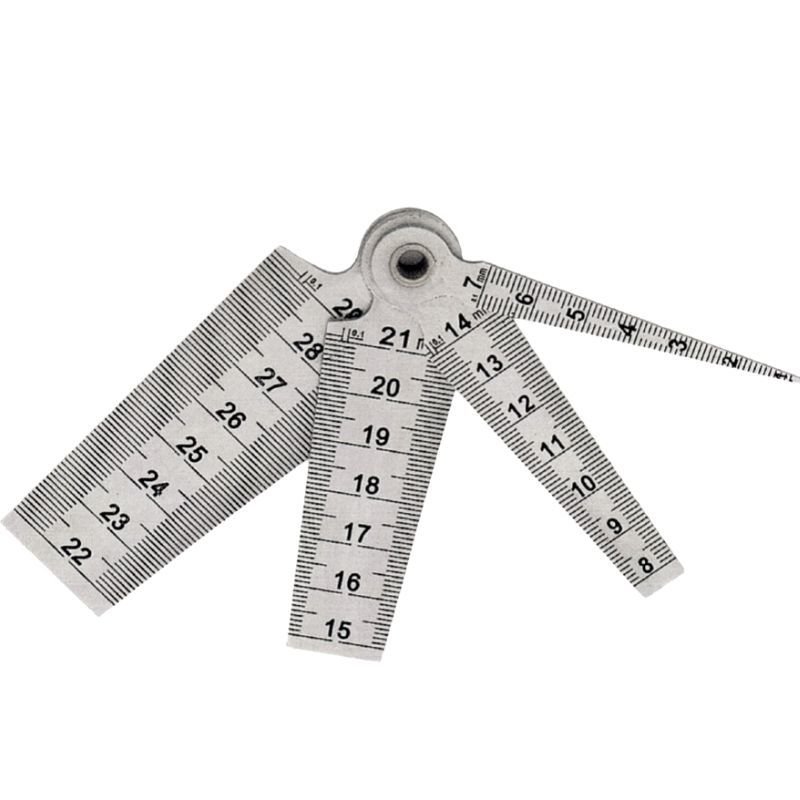 1 - 15 mm Üçgen - Delik Ölçme Cetveli DW9MD0115