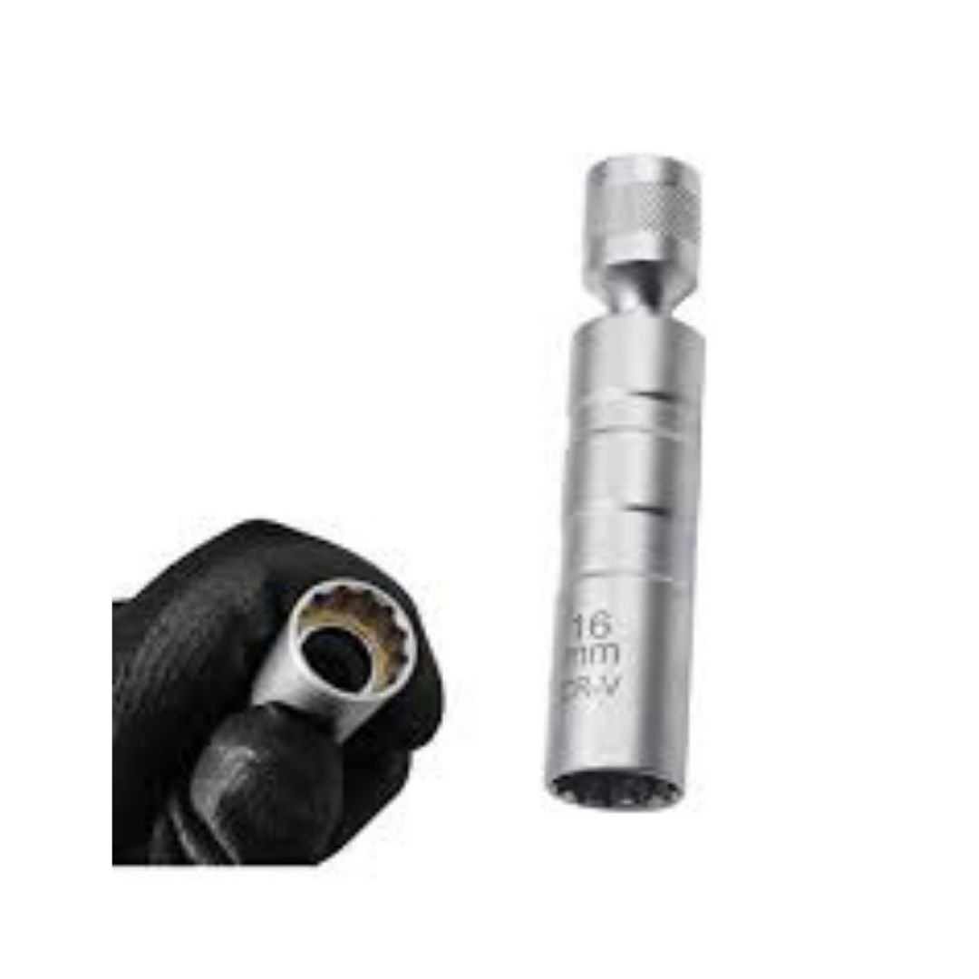 16 mm Mıknatıslı Oniki Köşe Mafsallı Buji Lokması 3/8'' NCLB16M