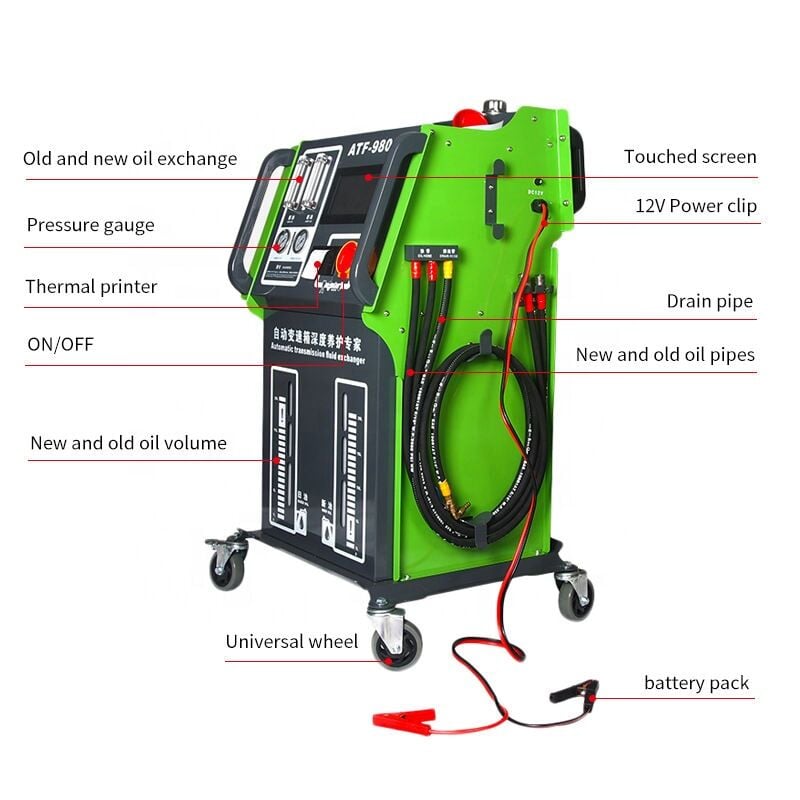 ATF-9800 Tam Otomatik Şanzıman Yağı Değiştirme ve Temizleme Makinesi