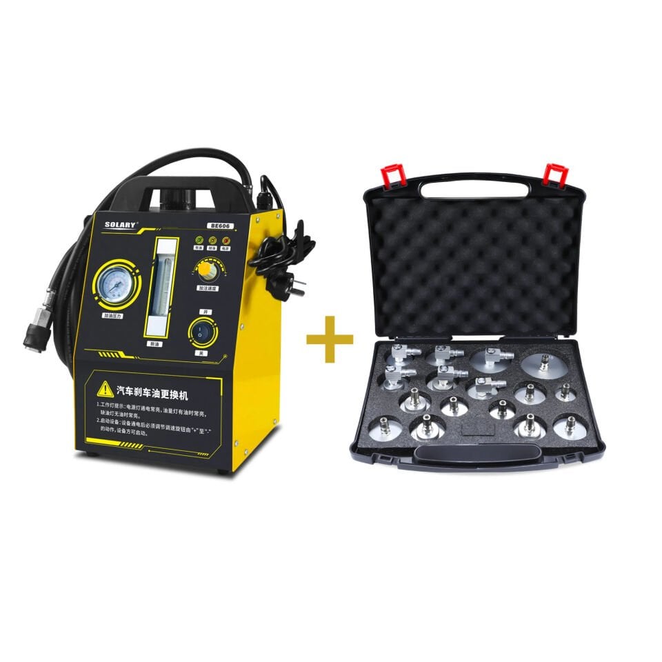 220v Fren Hidrolik Yağı Değişim Cihazı ve 16 Parça Kapak Seti