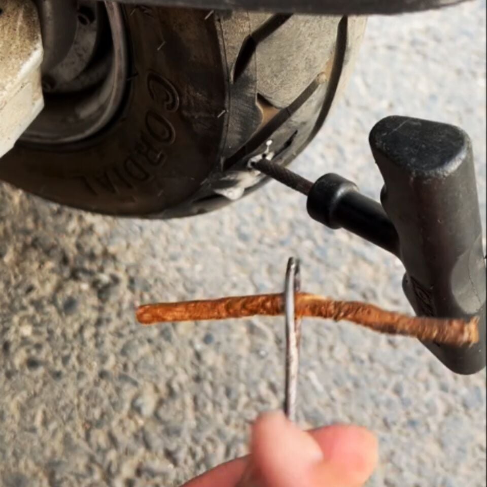 Yüksek Kaliteli Kauçuk Lastik Tamir Fitili 5 adet (10 cm boy x 6 mm kalınlık)