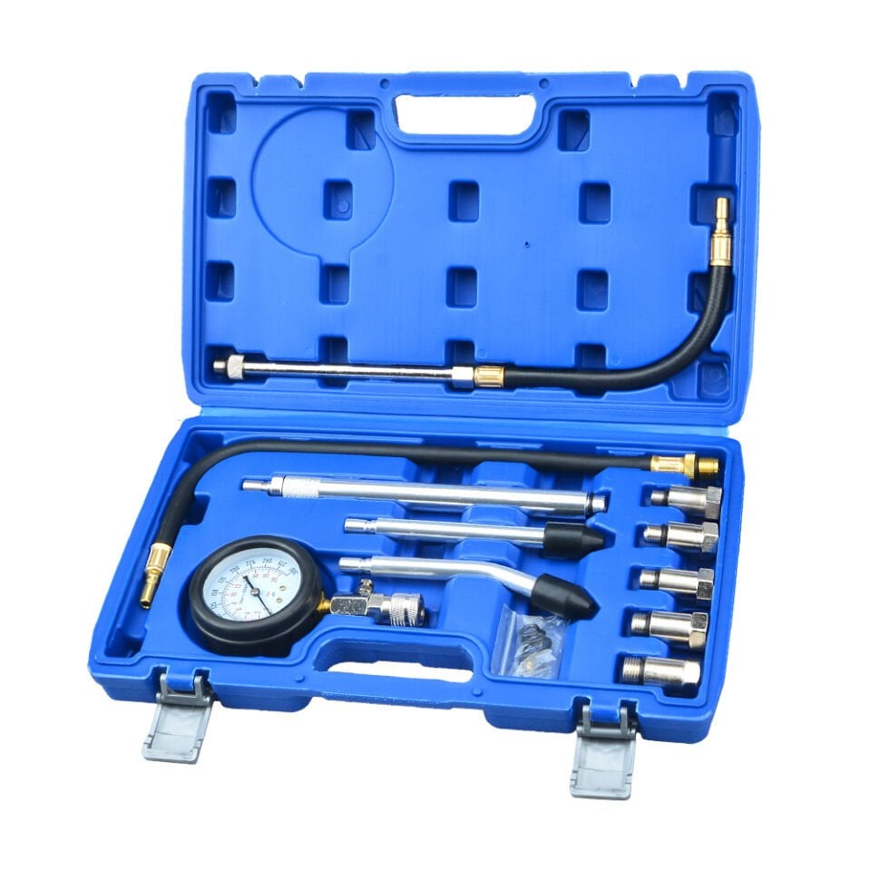 11 Parça Kapsamlı Benzinli Motor Kompresyon Sıkıştırma Test Cihazı