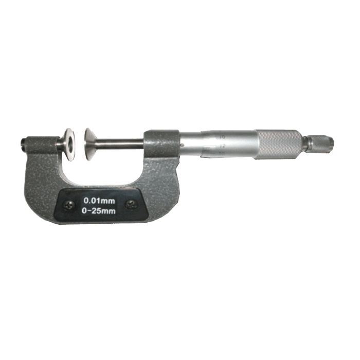 25 - 50 mm Aralıklı Şapkalı Dış Çap Mikrometresi DW3MSD050