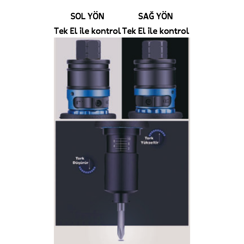 6 mm Shut-Off Tork Ayarlı 0,07-0,65 kgm Tornavida ET-3155