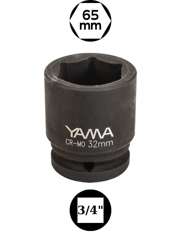 65 mm Havalı Kısa Lokma 3/4'' YAHLM3465