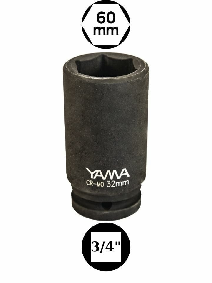60 mm Havalı Uzun Lokma 3/4'' YAHLU3460
