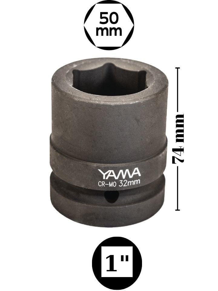 50 mm Havalı Kısa Lokma 1'' YAHLM150