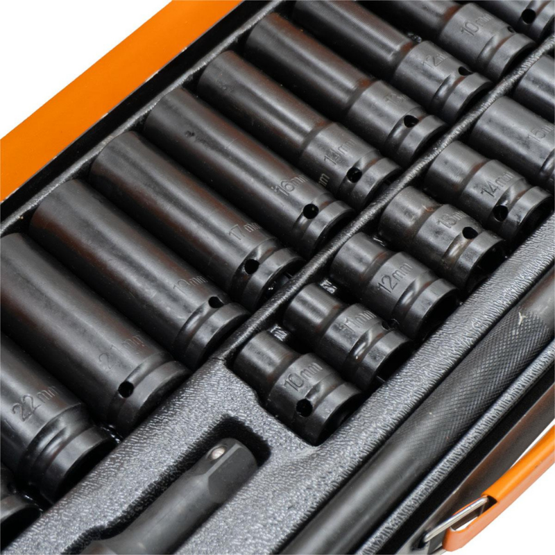 1/2 Darbeli Havalı Kısa ve Uzun Lokma Takımı 27 Parça